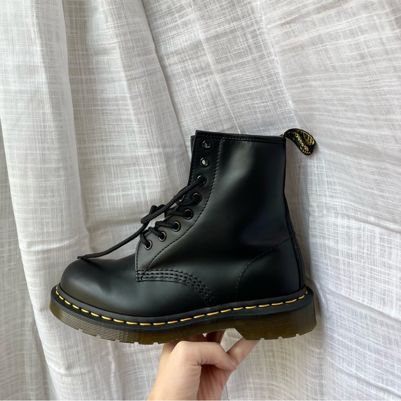 dr. martens. doc’s, doc martens 1460 (black smooth leather) - Picture 3 of 5